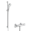 Hansgrohe Croma Select S douchecombinatie: met glijstangset met Croma Select S Vario handdouche 90cm met Ecostat Comfort douchekraan thermostatisch wit/chroom 0605335