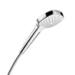 Hansgrohe Croma Select E handdouche Vario 1/2 xØ11cm met rain turbo rain en intense rain regenstraal wit/chroom 0605329