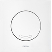 Wisa Argos bedieningsplaat kunststof mechanisch 16x16cm met spoelonderbreking voor XS WC element glanschroom 0701522