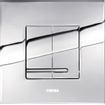 Wisa Delos Bedieningspaneel - vierkant - 16x16x1 - dualflush - staal - glans chroom 0704437