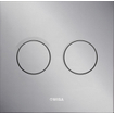 Wisa Luga bedieningsplaat kunststof pneumatisch 16x16cm met dualflush voor XS WC element mat chroom 0701559