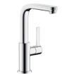Hansgrohe Metris S wastafelkraan met hoge draaibare uitloop met klikwaste chroom 0450783