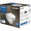 Duravit Durastyle pack wandcloset rimless diepspoel zitting wit SW68313