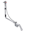 Hansgrohe Exafill S badafvoer overloop en vulcombinatie met waste basisgarnituur voor speciaal bad 0450296