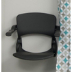 Handicare douchezitting opklapbaar met rug en armleuning antraciet SW66123