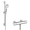 Hansgrohe Ecostat 1001cl thermostaat met stang 65cmm crometta vario handdouche wit chroom SW73235