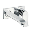Hansgrohe Metris afbouwdeel voor inbouw wandkraan inclusief uitloop 22,5cm incl. afvoerplug 50001 chroom 0450915