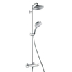 Hansgrohe Raindance Select 240 AIR Showerpipe: met douchekraan en EcoSmart hoofddouche met 3jet ecosmart handdouche chroom 0450882