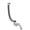 Hansgrohe Flexaplus badafvoer, overloopcombinatie met waste voor normaal bad chroom 0510320