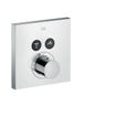 AXOR Showerselect square afdekset thermostaat met stopkraan voor 2 functies chroom GA34498