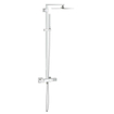 GROHE Cube Regendoucheset Opbouw - hoofddouche 23cm - handdouche staaf - thermostatisch - chroom 0442363