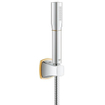 GROHE Grandera badset stick met handdouche 1 straalsoort wanddouchehouder en doucheslang 150cm chroom/goud 0437889