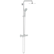 GROHE Euphoria Regendoucheset Opbouw - hoofddouche 21cm - massage handdouche - thermostatisch - chroom 0436201