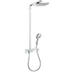 Hansgrohe Raindance Select E300 showerpipe: met Showertablet 300 opbouwkraan thermostatisch met handdouche 3jet en hoofddouche 3jet chroom 0452232