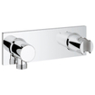 GROHE Grohtherm F afbouwdeel wandaansluitbocht met douchehouder verticaal of horizontaal chroom 0437910