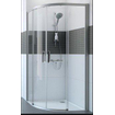 Huppe Classics 2 easy entry kwartrond met schuifdeur 90 90x200cm r500 matzilver antiplaque glas GA17558