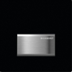 Geberit type 50 urinioir bedieningsplaat - pneumatisch - rechthoekige knoppen - Gitzwart RAL 9005 0730018