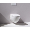 Laufen Cleanet RIVA Douche WC 35.5x60x41.5cm diepspoel incl. closetzitting met deksel en softclose keramiek Glans Wit SW87194