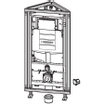 Geberit GIS easy Module voor Wand wc 120cm Sigma inbouwreservoir 12cm UP320 Hoekoplossing 0700136