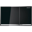 Geberit Omega60 bedieningsplaat - 2-toets spoeling - vierkant - glas zwart 0700247