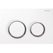 Geberit Omega20 bedieningsplaat - 2-toets spoeling - rond - wit/glans chroom/wit 0700237