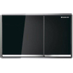 Geberit Sigma60 bedieningsplaat - 2-toets spoeling - vierkant - glas zwat SW63531
