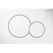Geberit Sigma01 bedieningsplaat - 2-toets spoeling - ronde knoppen - Alpien wit 0700518