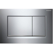 Geberit Sigma20 bedieningsplaat - 2-toets spoeling - rechthoekige knoppen - gl.chr./matchr./gl.chr. SW61797