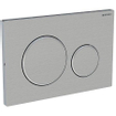 Geberit Sigma 20 bedieningplaat met frontbediening voor toilet 24.6x16.4cm geborsteld RVS SW63527