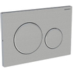 Geberit Sigma 20 bedieningplaat met frontbediening voor toilet 24.6x16.4cm geborsteld RVS SW63527