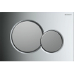 Geberit Sigma01 bedieningsplaat - 2-toets spoeling - ronde knoppen - glans chroom/mat chroom 0700529