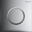 Geberit type 10 urinioir bedieningsplaat - pneumatisch - ronde knop - glans chroom/mat chroom 0701937