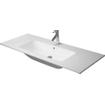 Duravit Me by starck wastafel 123x49cm 1 kraangat met overloop wit SW84172