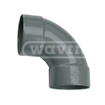 Wavin PVC lijm bocht 90° mof/mof 75mm 2100355