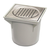Van Den Berg abs emmerput 20x20cm met rvs rooster onderuitlaat GA19290
