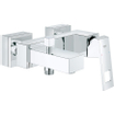 GROHE Eurocube badkraan met omstel en koppelingen chroom 0442111