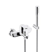 GROHE Eurosmart Cosmopolitan badkraan met omstel en koppelingen met garnituur chroom 0437349