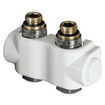 Heimeier Vekolux onderblok 2 pijps 1/2 50mm recht voor radiator bi.dr. 7501528