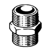 Viega Dubbele Nippel Met Zeskant 1/2" Brons GA88194