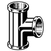 Viega t stuk 1/2 x 1/2 x 1/2 bi. brons GA48986