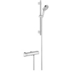 GROHE Grohtherm 2000 douchekraan thermostatisch met glijstang 60cm en cosmopolitan handdouche massage chroom 0102548