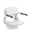Handicare Handicare Linido douchezitting met rugleuning en armleggers met kunststof zitting opklapbaar wit 0606499