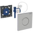 Geberit HyTouch urinoir stuursysteem pneumatisch met bedieningsplaat Sigma 10 Plaat en toets gepolijst Designring RVS 0730085