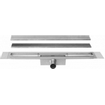 Easydrain Compact TAF afvoergoot enkele plaat 90cm 30mm met Zero design rooster RVS 2301807