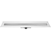 Easy Drain Compact 30 FF zero douchegoot enkele plaat met zijuitloop 6x90cm RVS TWEEDEKANS OUT12519
