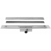 Easydrain Compact TAF afvoergoot enkele plaat 110cm 50mm met Zero design rooster RVS 2301817