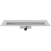 Easy Drain Compact 50 TAF wall douchegoot enkele plaat 120cm met zero/tegel design rooster RVS TWEEDEKANS OUT11778