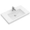 Villeroy en Boch Subway 2.0 meubelwastafel geslepen 100x47cm met kraangat met overloop wit 1025014