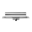 Easydrain Compact TAF afvoergoot enkele plaat 100cm 50mm met Zero design rooster RVS 2301816