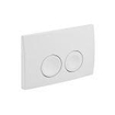 Geberit Delta 51 bedieningplaat met dualflush frontbediening voor toilet 24.6x16.4cm chroom mat OUTLET STORE20047